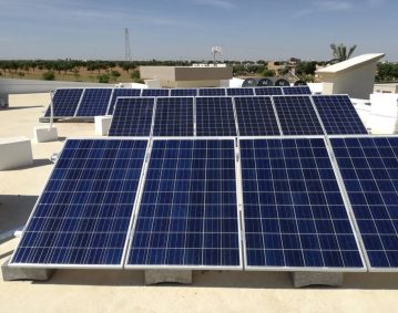 Installation photovoltaïque raccordée au réseau d’une puissance 4.845Kwc route EL AIN KM 11 SFAX TUNISIE Societe SOLIDER