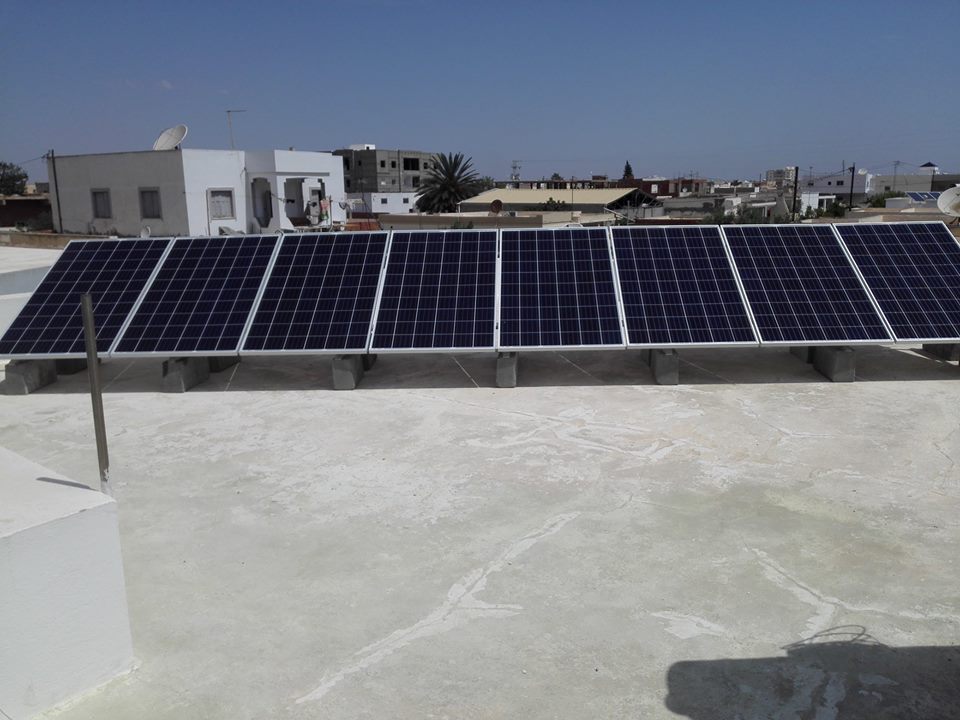 installation photovoltaique raccorsée au reseau 3.5Kwc à MAHDIA  KM 6 sfax tunisie societe solider1
